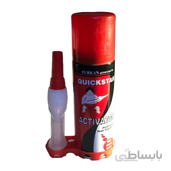 چسب ۱۲۳ QUIKSTAR ترکیه مدل ACTIVATOR حجم ۱۰۰ میلی لیتر
