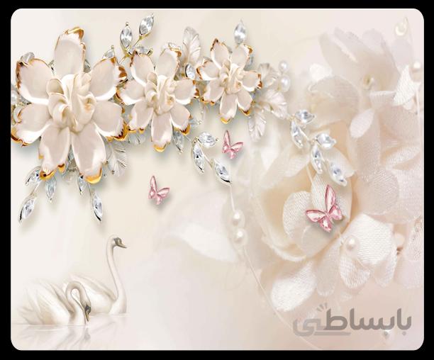 پوستر گل سه بعدی 016