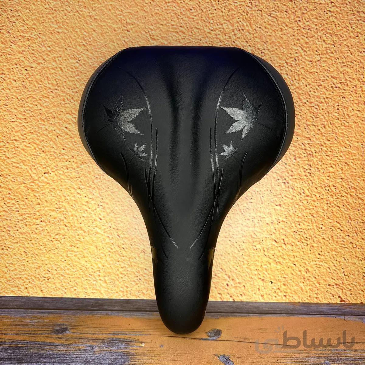 زین دوچرخه پهن ژل فنر کپسولی اوکی مدل ۵۵۰ طرح دار OK Bicycle Saddle