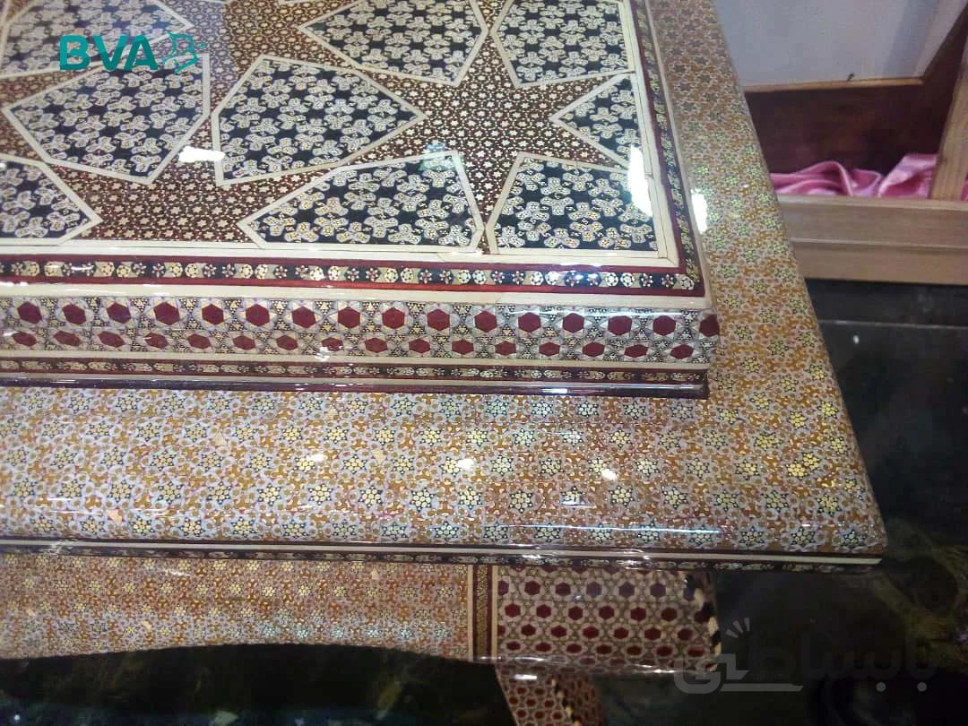 میز وسط خاتم کاری مدل آهو | بیوامارکت