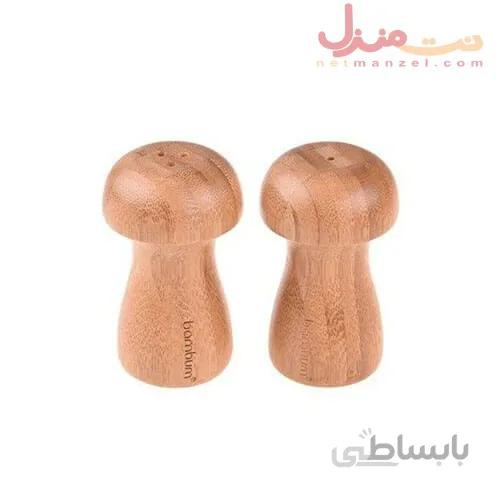 نمک و فلفل پاش چوبی بامبو برند بامبوم مدل فانگو