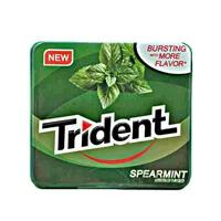آدامس جعبه فلزی نعنایی تریدنت Trident مدل Spearmint