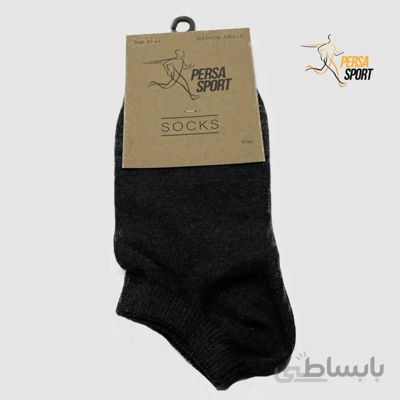 جوراب مچی مردانه زغالی کد Pso001-010