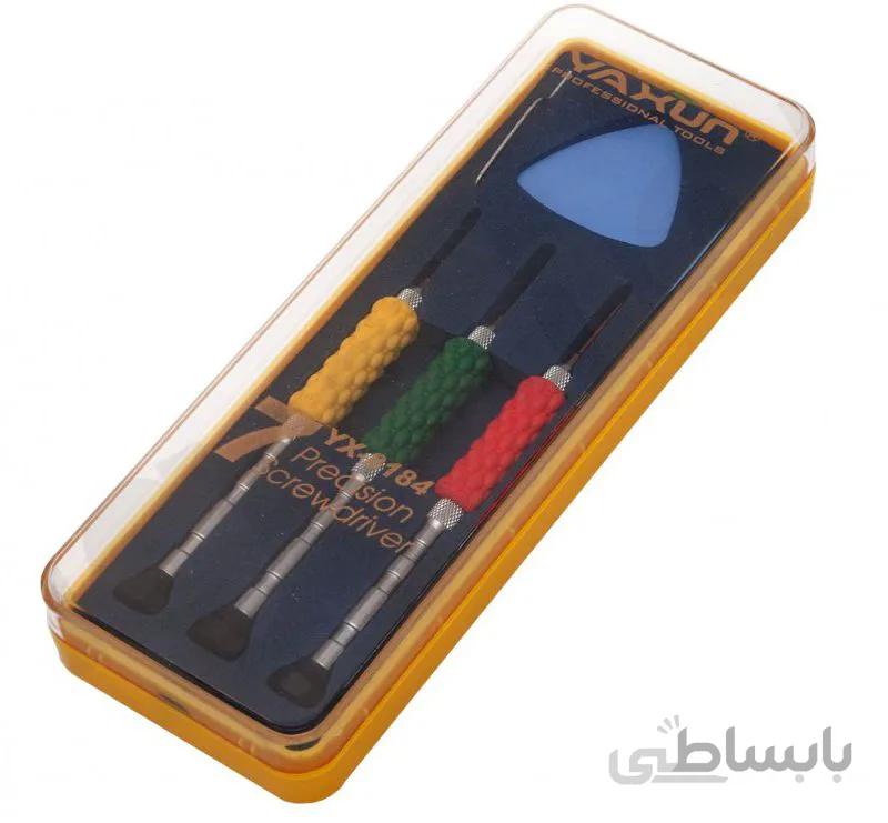 ست پیچ گوشتی موبایلی رنگی یاکسون YAXUN مدل YX-8184