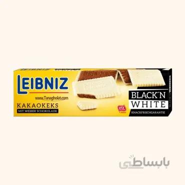 بیسکویت لیبنیز شکلاتی با روکش شکلات سفید 125 گرمی