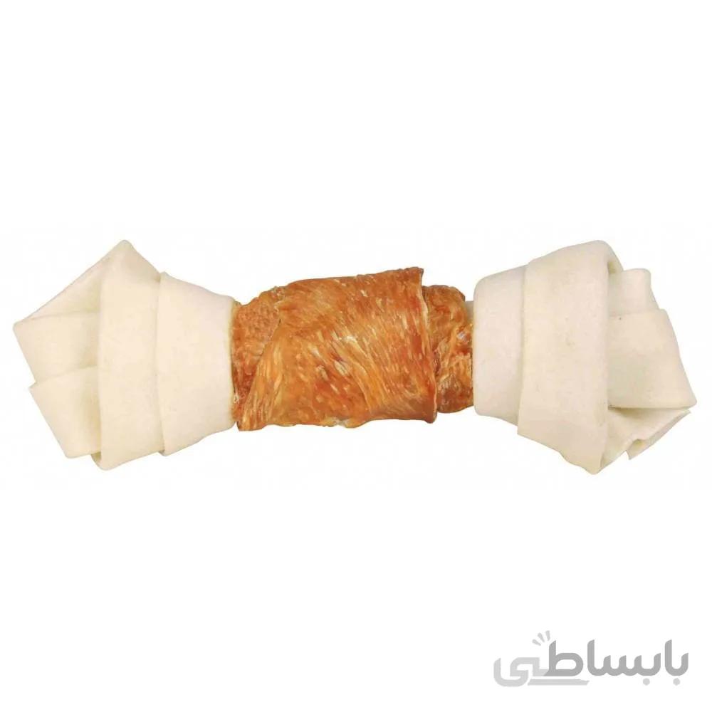 تشویقی سگ تریکسی مدل Knotted Chewing Bone طعم مرغ وزن ۱۲۰ گرم