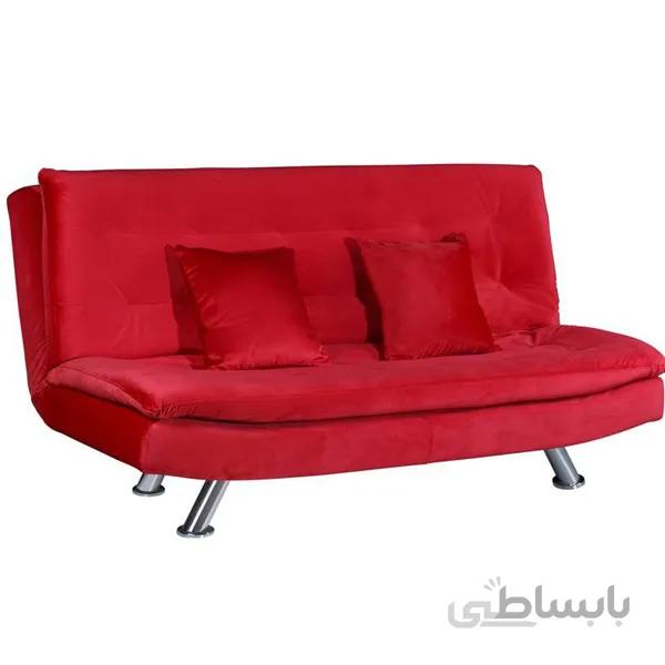 مبل تختخواب شو ۲ نفره چشمه نور مدل MA-508/2-RE قرمز