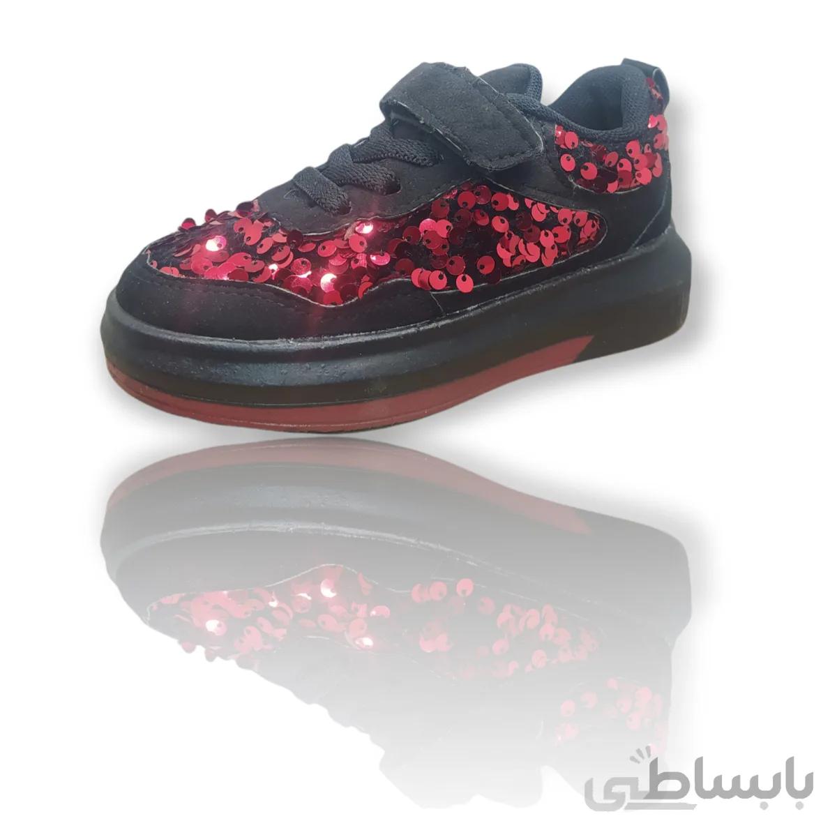 کفش راحتی بچگانه مدل پولک دار کد JN BLC 26