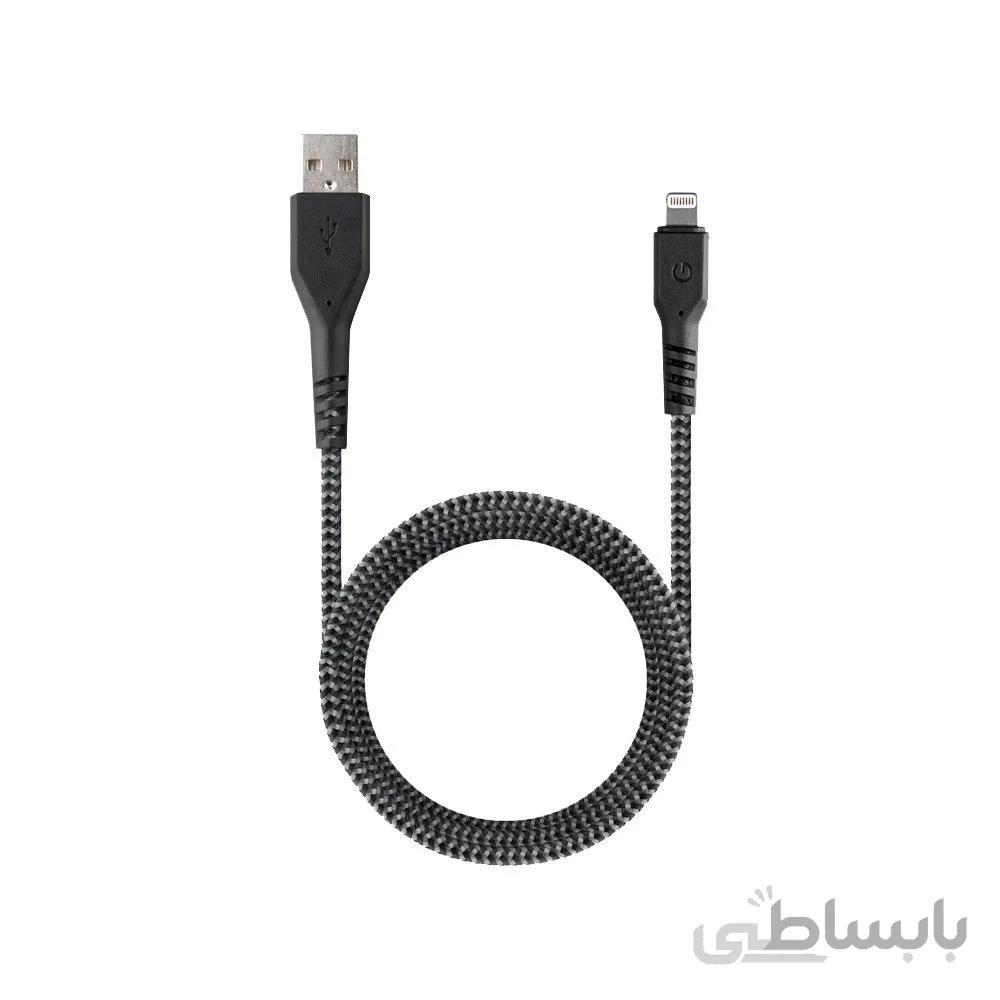 کابل انرژیا USB به Lightning مدل FibraTough طول ۱.۵ متر