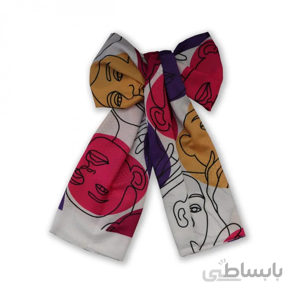 شال طرح دار مدل چهره رنگی