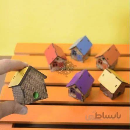 تراش فانتزی چوبی طرح کلبه