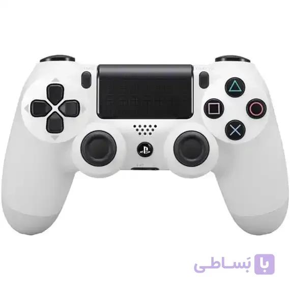 دسته بازی بی سیم مدل Dualshock 4 White سفید مناسب برای PS4 اصلی امریکا