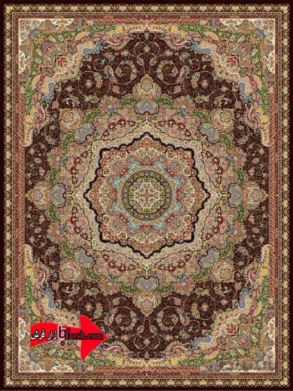 فرش 1200 شانه پاتریس طرح ویلت سرمه ای