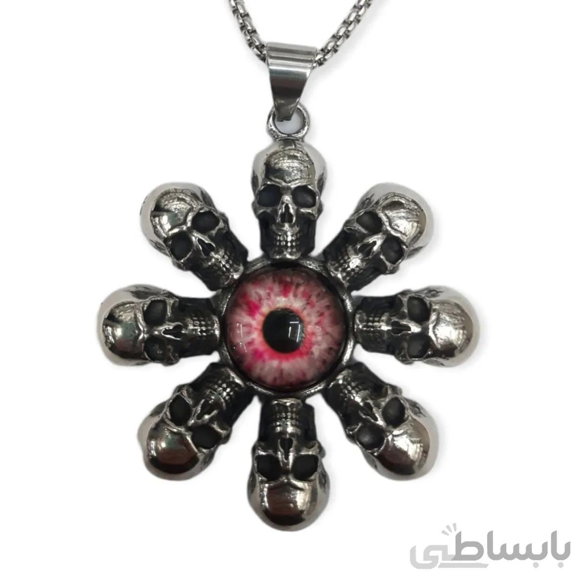 گردنبند مردانه طرح چشم اژدها