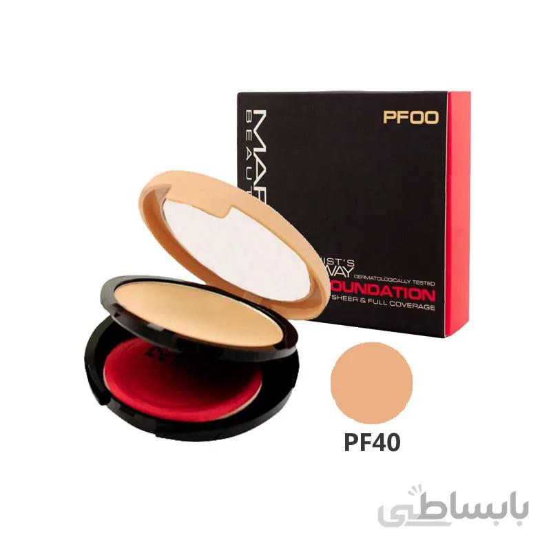 پنکیک دو کاره مپ بوته MAP Beaute Compact Powder Foundation PF40