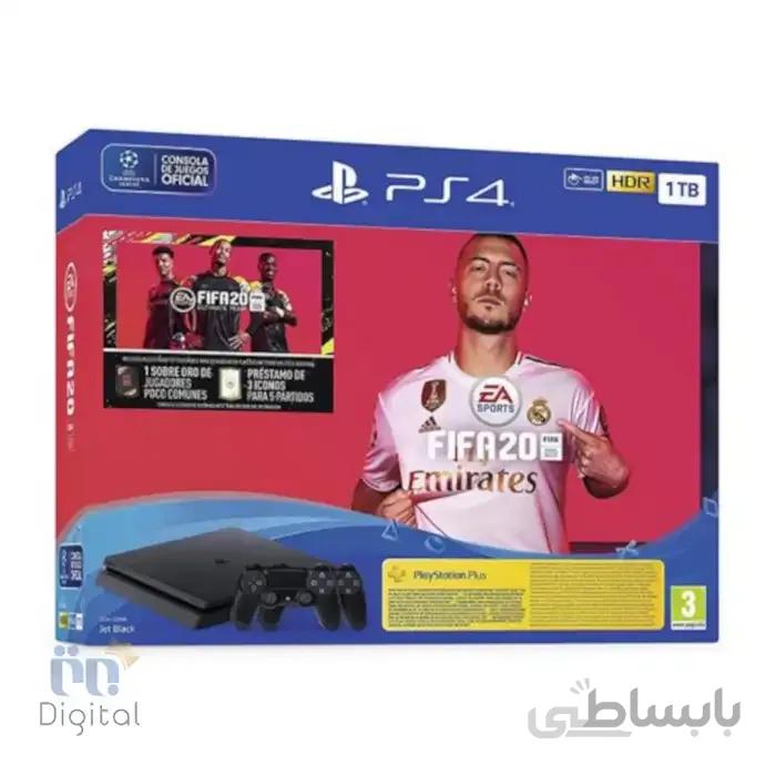 کنسول سونی مدل PlayStation 4 Slim باندل FIFA 20 ظرفیت ۱ ترابایت ریجن ۲ همراه با دو عدد DualShock 4 - ضمانت تعویض ۷ روزه برتر دیجیتال