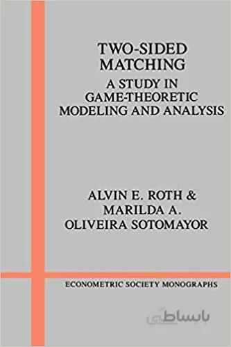 دانلود کتاب Two-Sided Matching: A Study in Game-Theoretic Modeling and Analysis (Econometric Society Monographs, Series Number 18) - Pdf