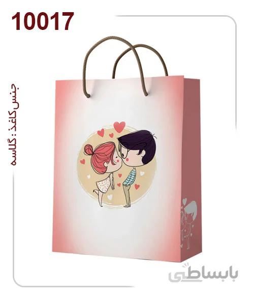 ساکدستی فانتزی عشقولانه با کاغذ گلاسه کد10017