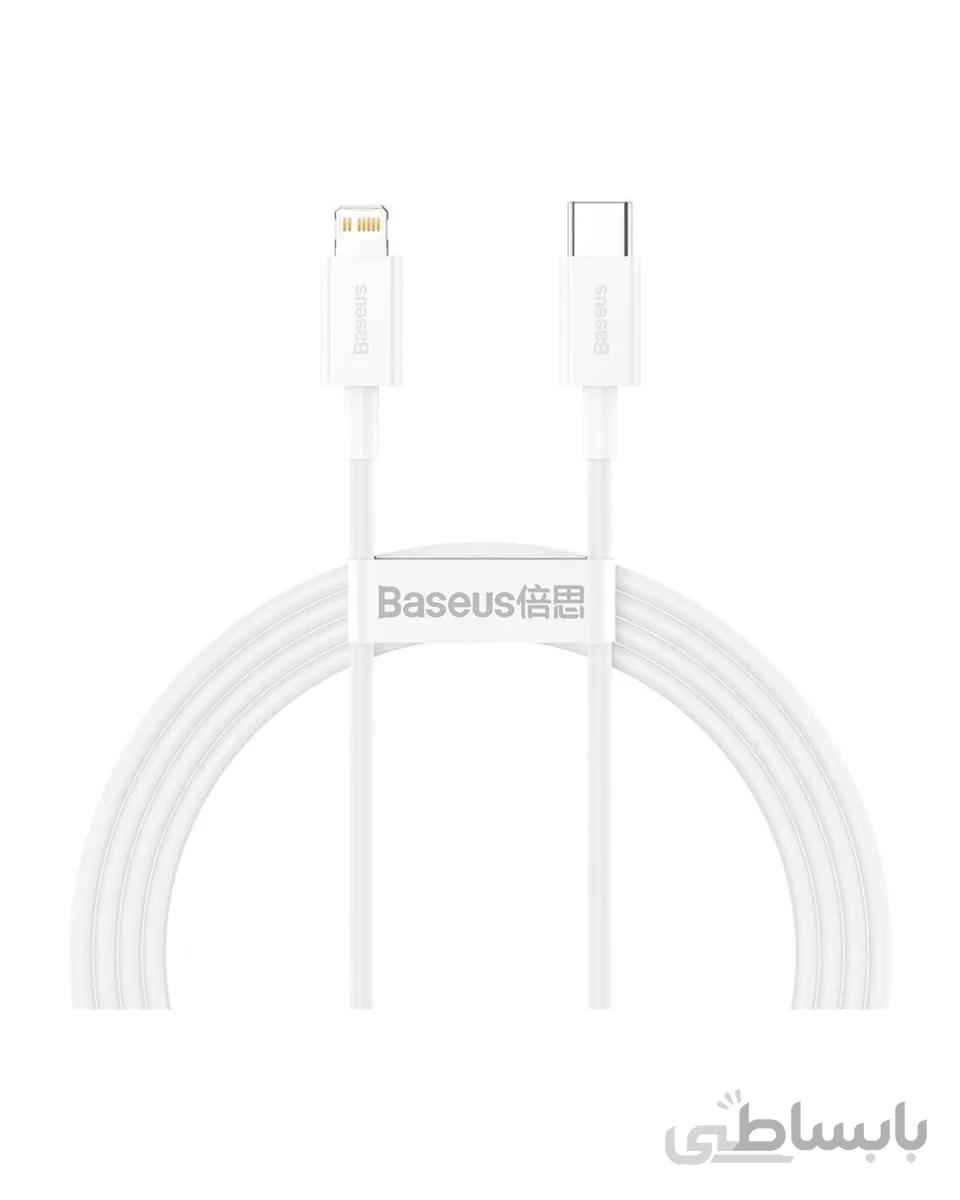 کابل تایپ سی به لایتنینگ فست شارژ 20 واتی بیسوس 1.5 متری Baseus CATLYS-B02