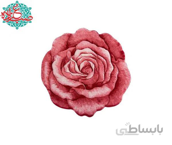 فرش سه بعدی زرباف مدل گل رز