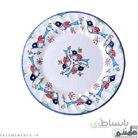 بشقاب چینی طرح مرغی رنگی مدل خورشت خوری بسته 6 عددی