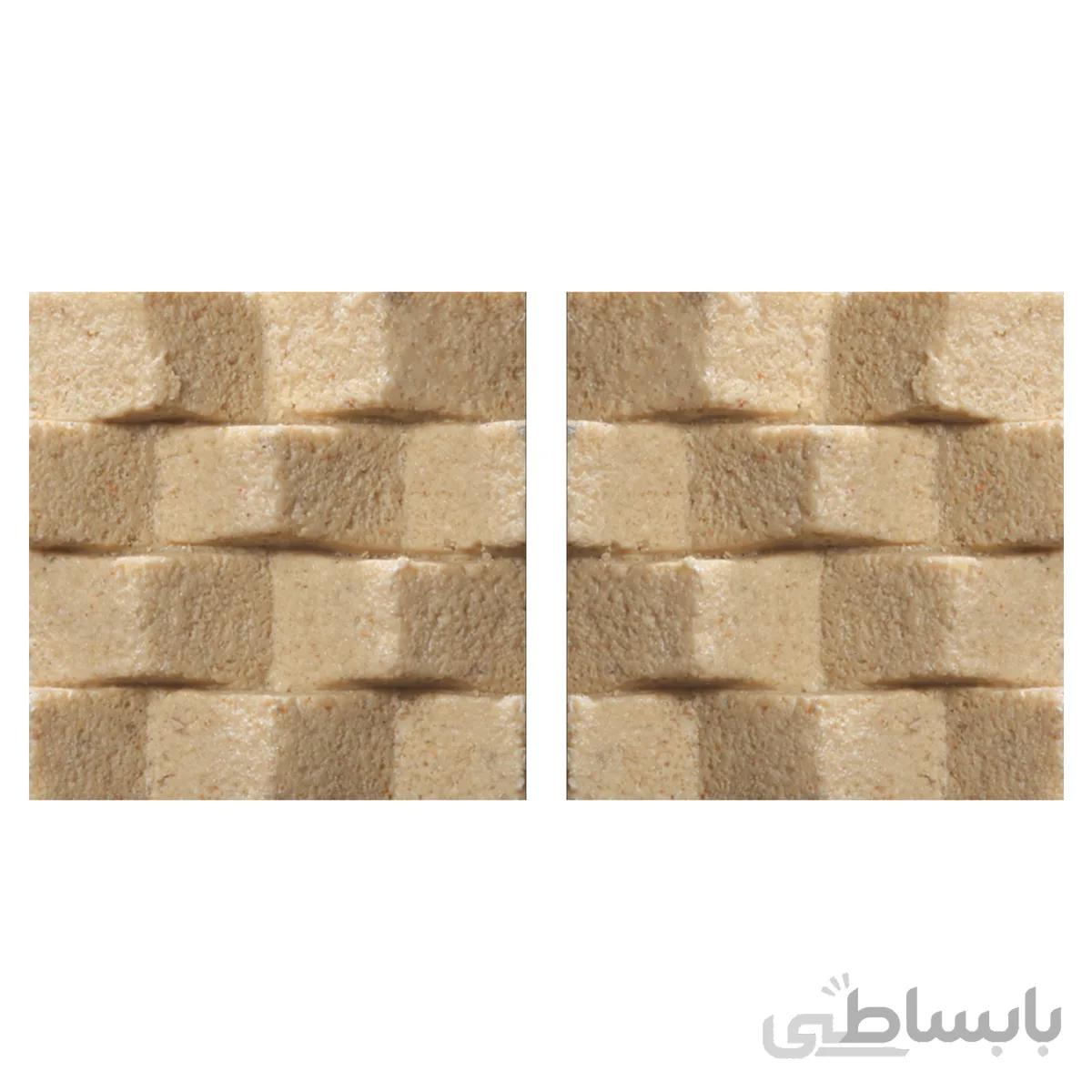 دیوارپوش تندیس و پیکره شهریار مدل آمای کد W1010-25 بسته 2 عددی