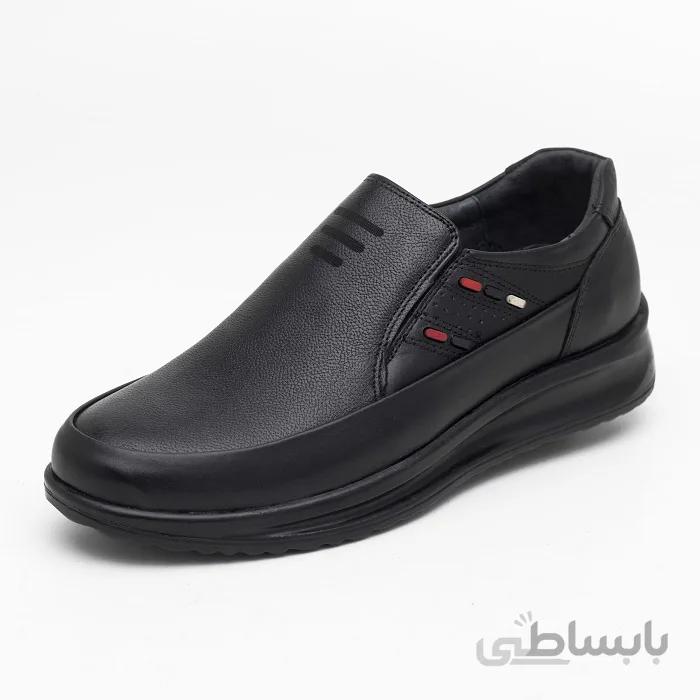 کفش چرم مردانه مدل زاکاس بی بند-1