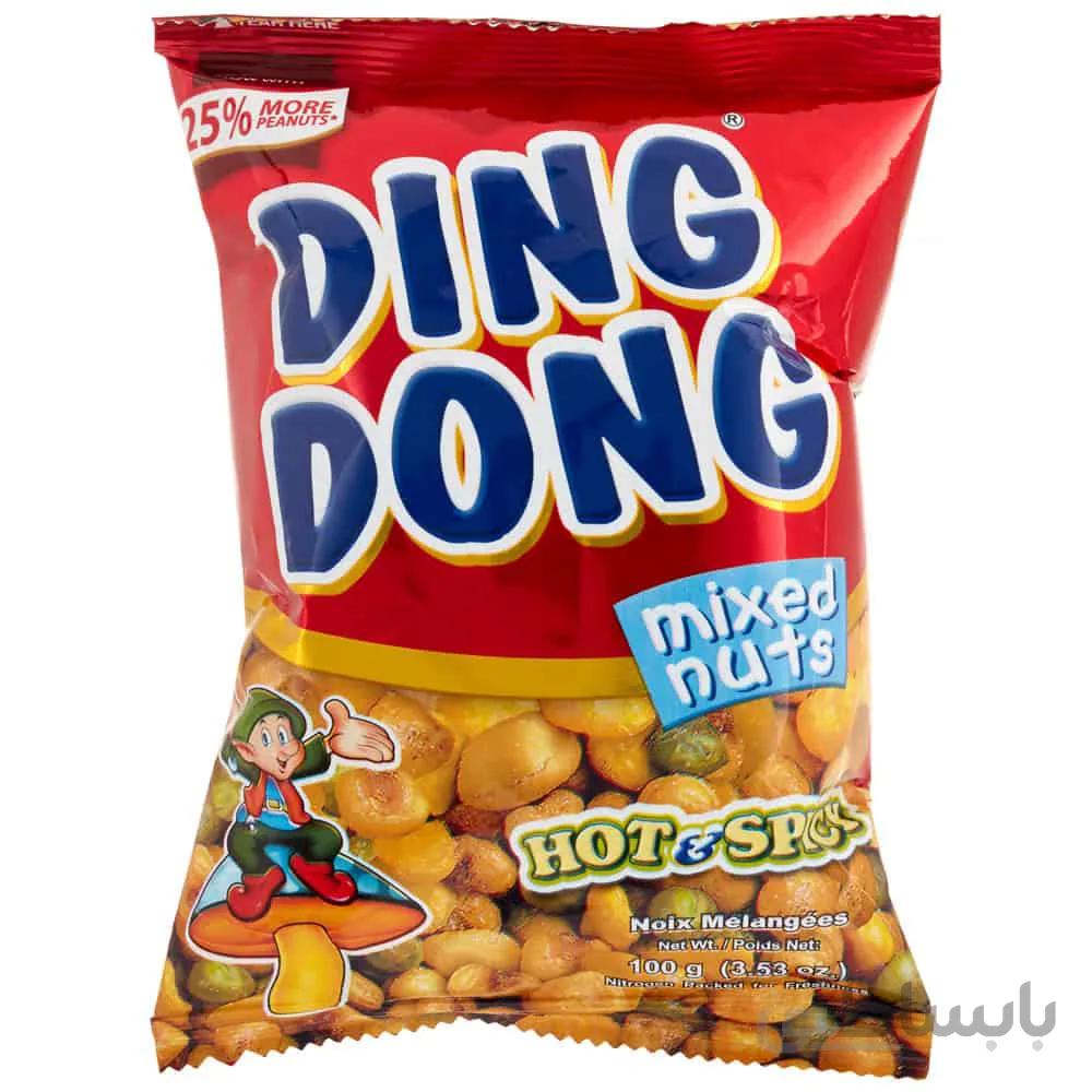 آجیل هندی دینگ دونگ مدل فلفل مقدار 100 گرم Ding Dong Real Garlic Super Mixed