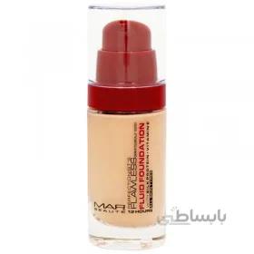 کرم پودر شیشه ای پمپی مدل Flawless مناسب انواع پوست مپ بیوته 30 میل