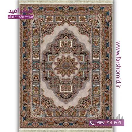 فرش ماشینی 700 شانه BCF خشتی حوض نقره فیلی فرش هیوا