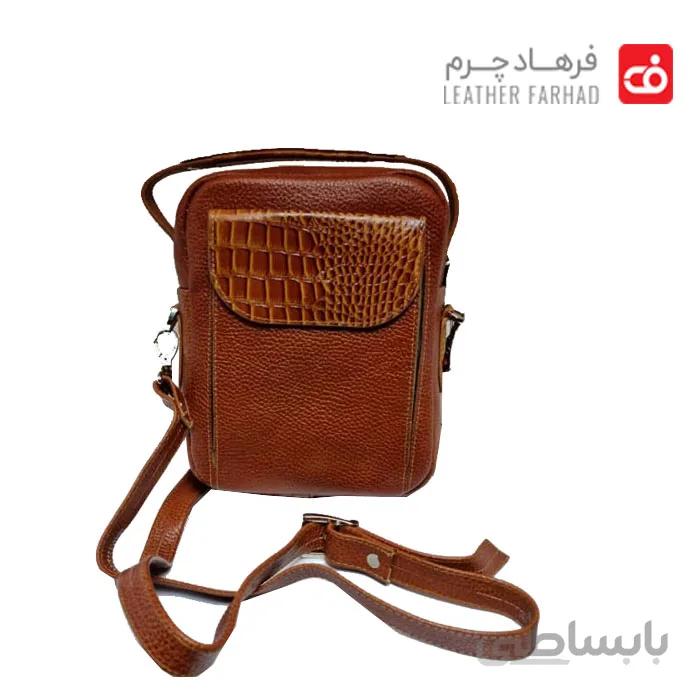 کیف دوشی فولوتر دو طرفه اسپورت چرم طبیعی تبریز