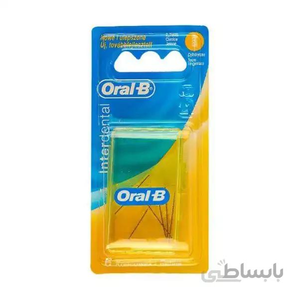 یدک بین دندانی استوانه‌ای اورال بی 6 عددی Oral B I