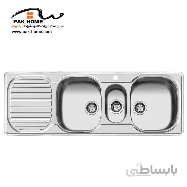 سینک ظرفشویی توکار کد 16 اخوان ا AKHAVAN
