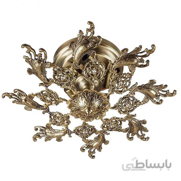 لوستر سقفی چشمه نور 5 شعله کد C2637/5-B برنزی