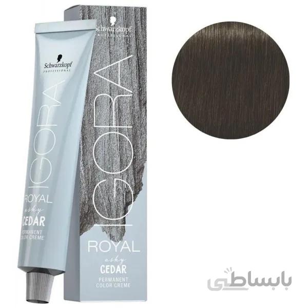 رنگ مو ایگورا (igora) بلوند تیره خاکستری شکلاتی شماره 6.16