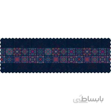 رانر مخمل کتیبه رنگی رنگی سرمه ای