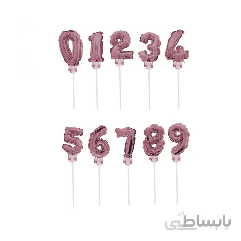 بادکنک فویلی اعداد رو کیکی مدل STFN129