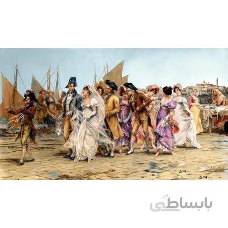 نخ و نقشه تابلو فرش طرح فرانسوی کد 173