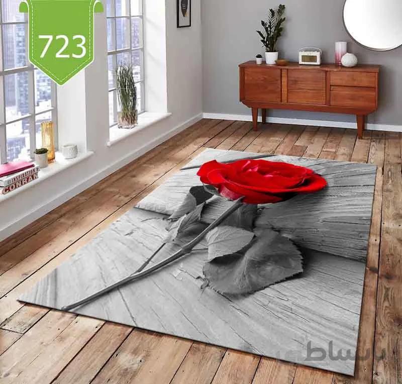 روفرشی کشدوز مخمل ترک کد723 سایز 350*250 سانتی متر ( 9متری )