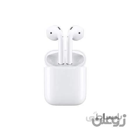 هدفون اپل مدل AirPod 2 همراه با محفظه شارژ
