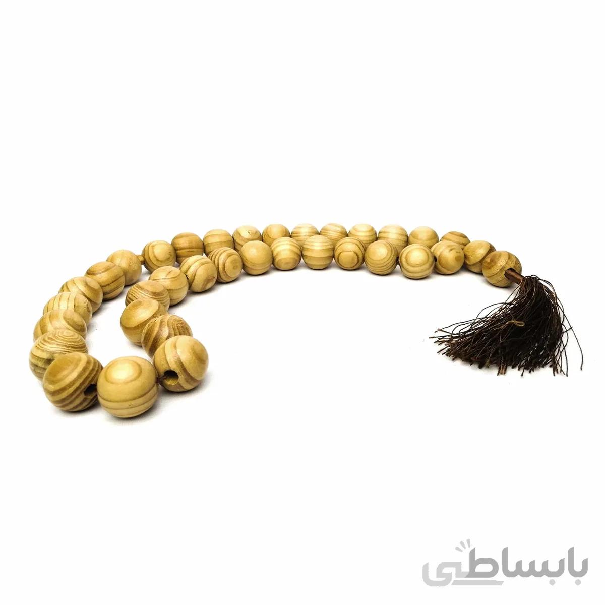 تسبیح چوبی 35 دانه دستساز کردستان کد 102