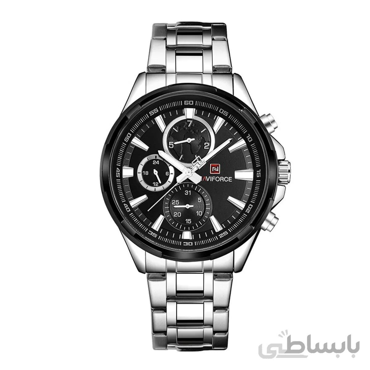 ساعت مچی نیوی فورس مردانه مشکی مدل Naviforce 9089