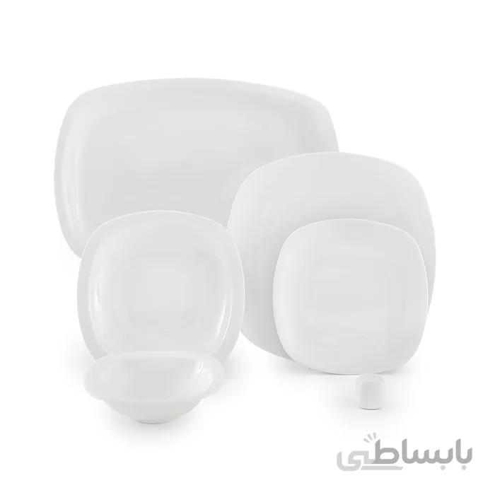سرویس چینی 27 پارچه سفید 6 نفره