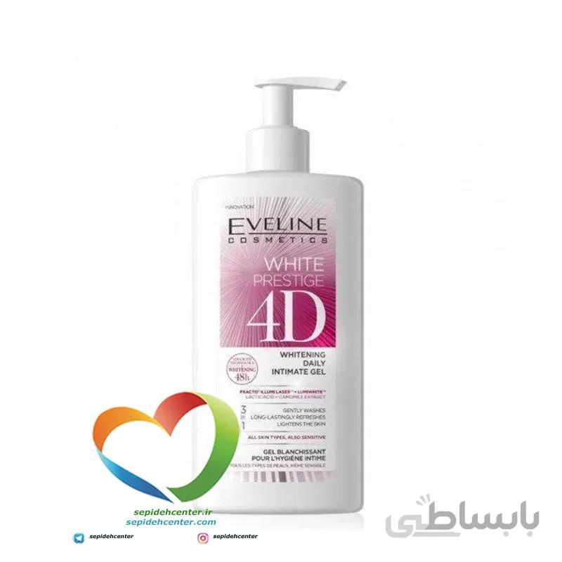ژل شوینده و سفید کننده 4 بعدی اولاین Eveline Daily Intimate Gel حجم 250 میلی لیتر