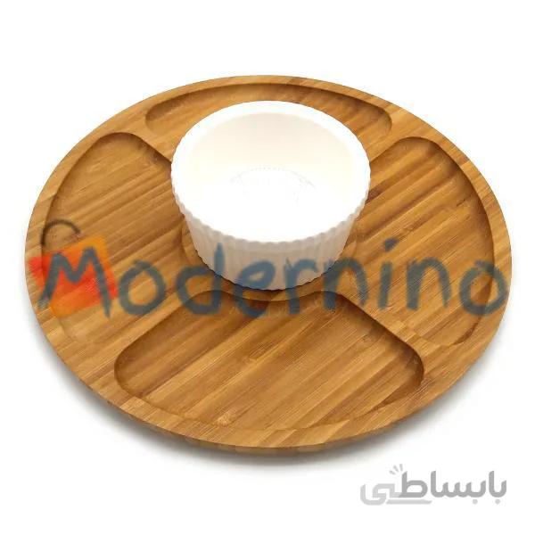 ست سرو 2 پارچه بامبو سرامیک مدل Cara