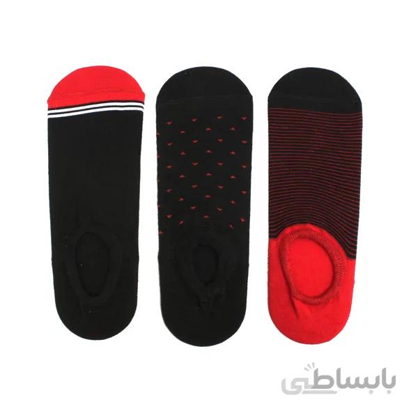 جوراب کالج مردانه 3تایی مشکی کد PH511