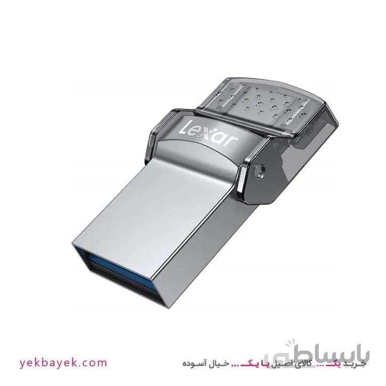 فلش 64 گیگابایت USB3 برند LEXAR Dual Drive D35c USB Type-C ا OTG Type C