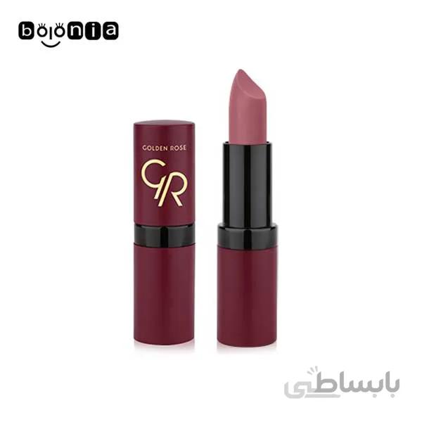 رژ لب جامد گلدن رز مدل Velvet Matte (کد14)