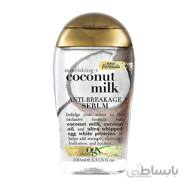 سرم مو او جی ایکس مدل Coconut Milk حجم 100 میلی لیتر