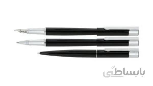 ست خودكار و خودنويس و روان‌نويس مشكي گيره استيل Europen ENTER